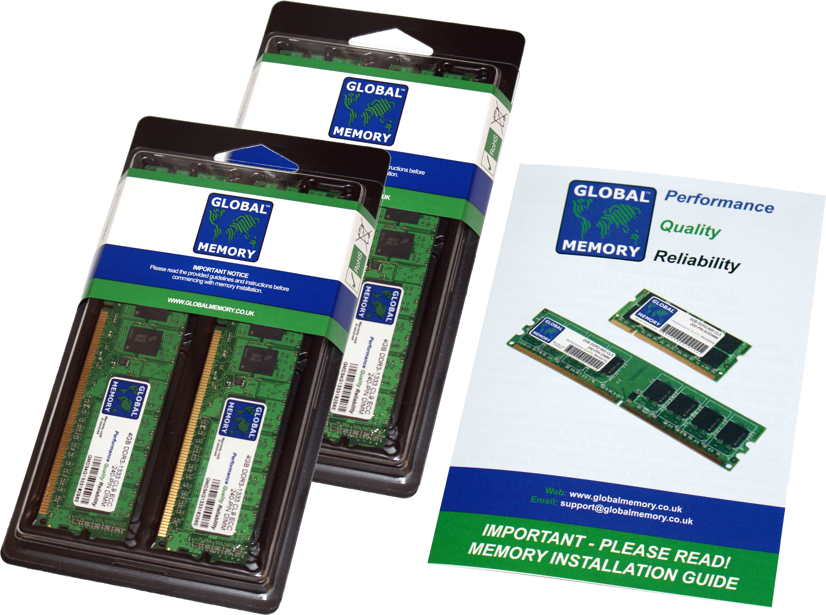 32GB (4 x 8GB) DDR4 2400MHz PC4-19200 288-PIN ECC DIMM (UDIMM) MEMORY RAM KIT FOR FUJITSU SERVERS/WORKSTATIONS